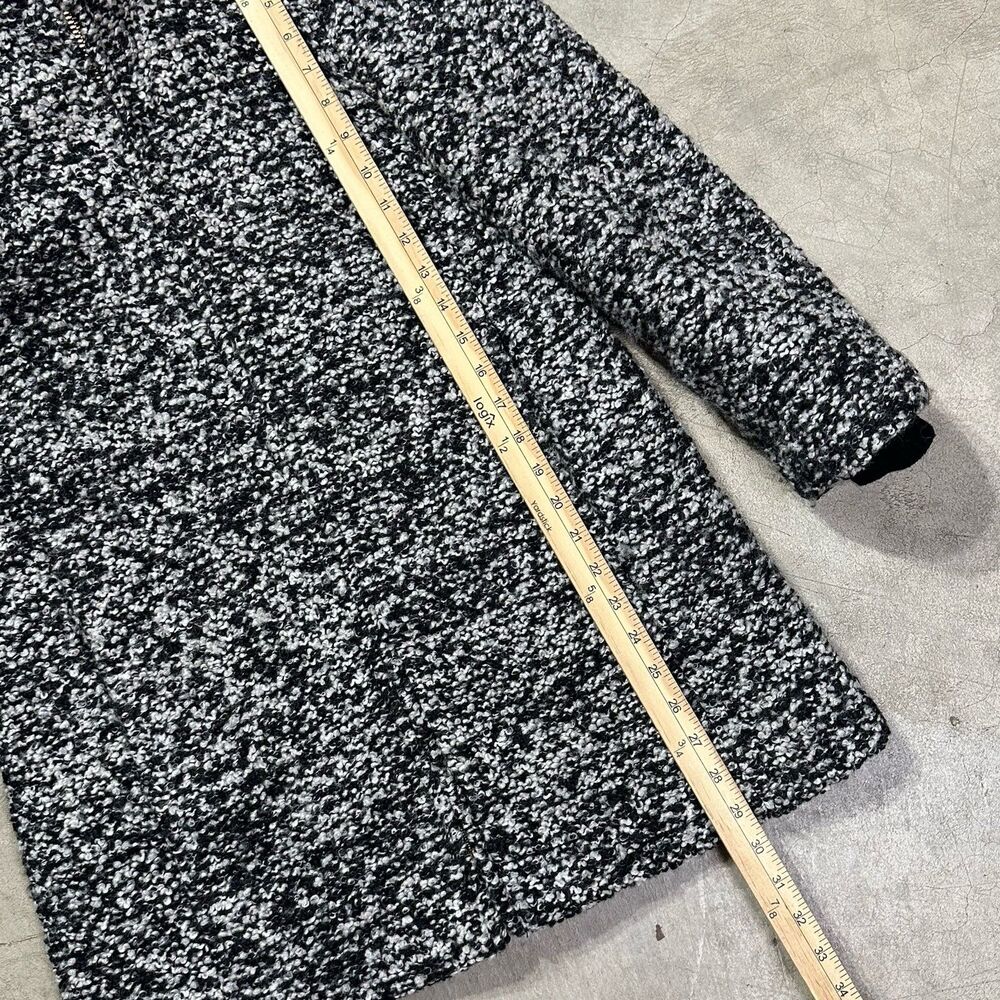 J. Crew Italian Wool Bouclé speckled Lodge Coat Size 2  Petite Minimalist Preppy - Picture 8 of 13